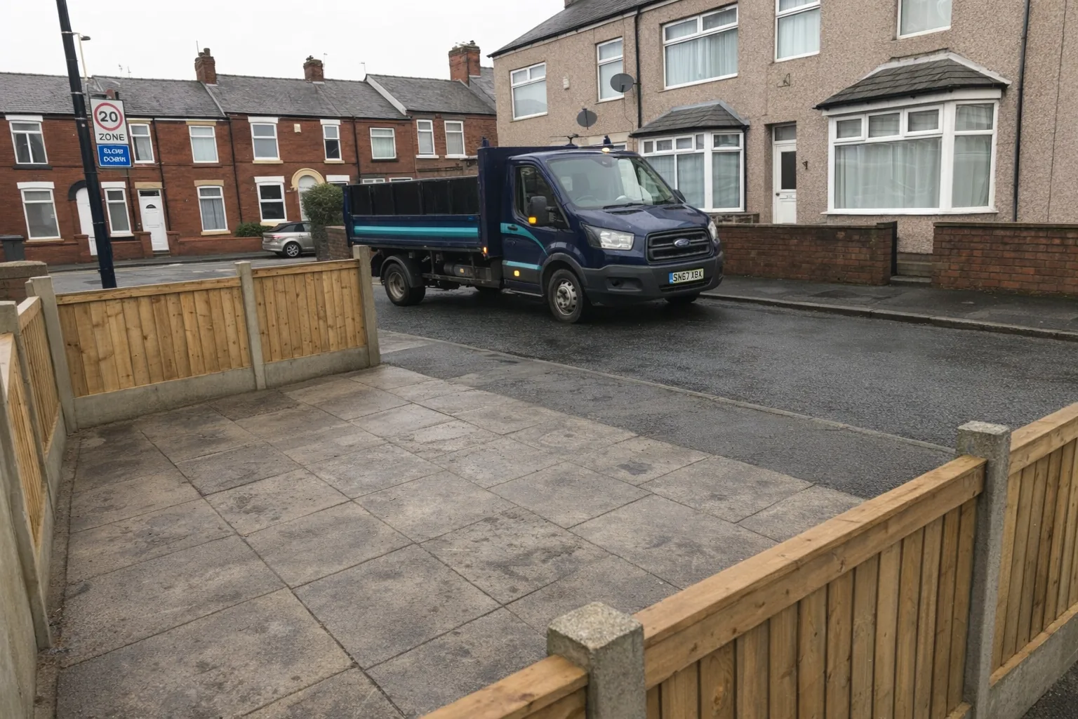 Before and after rubbish removal at a Blackpool property